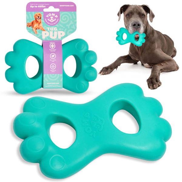 Yomp TugPup Dog Tug of War Toy - Interactive Dog Pull Toy - Pet-Safe, Non-Toxic Silicone Dog Toy for Soft & Medium Chewers - Puppy Chew Toys, Teething Dog Toys for Puppies