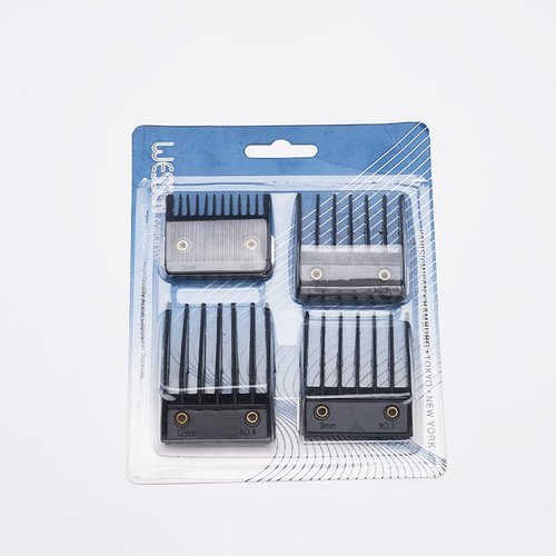 LALAFINA 4PCS Hair Clipper Guards Guide Combs Beard Trimmer Guards H Electric Trimmer Comb Clipper Combs Replacement Dedicated Clipper.