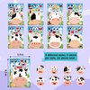 Dorgua Make Your Own Cow Stickers, Make-a-Face Cow Stickers, Cow DIY Craft Stickers, Make Your Own Stickers for Kids Birthday Gifts Party Favors, 8 Designs 24 Sheets