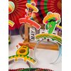 12 PCS Colorful Patterned Cardboard Sombrero Hats, Fiesta Headbands for Mexican Theme Celebration Party Favors