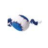 Plush and Rope 8" Dog Toy Sports Ball Squeaker Choose Your Favorite or Set of 4 (8 Inch Soccer Ball)