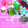 Bonka Bird Toys 3612 Sola Tower Vine Palm Sola Shred Paper Natural Hanging Beak Feet Parrot Cage Toy Conure Quaker Caique and Similar Breeds