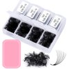 Obeyalash 600 Fans Lash Extensions Premade Fans Premade Volume Fans Eyelash Extensions Pro Made Fans Lash Extensions D Curl Handmade Loose Fans for Lash Extension Supplies (16D-0.05D-D, 8-15mm)