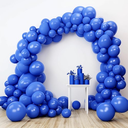 100pcs Boho Blue Balloons for Balloon Garland Arch Kit, Blue Latex Balloons for Valentine's Day Baby Shower Gender Reveal Wedding Birthday Party Decoration