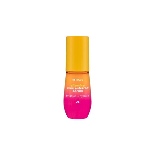 DERMA E Vitamin C Concentrated Serum with Hyaluronic Acid, Vitamin E & Aloe, All Natural, Antioxidant-Rich Concentrated Facial Serum – Firming and Brightening Vitamin C Face Serum, 1oz