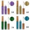 DekRion Glitter Eyeliner,Red Giltter Eyeliner, Long-lasting Waterproof Eyeliner Eye Glitter Makeup, Silver, Gold, Purple Green High-pigmented Colorful Glitter Eyeliner Liquid