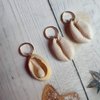 10 Pack Shell Headpiece Hair Clips for Women, Seashell Pendant Hair Slide Stylish Ponytail Hair Braid Rings Hair DIY Jewelry Accessories Prom (Gold)