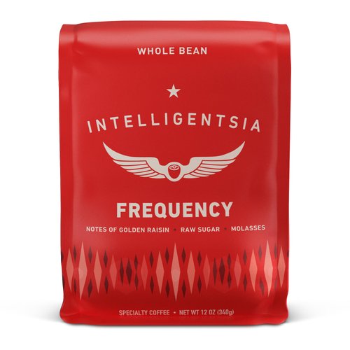 Intelligentsia Coffee, Medium Roast Whole Bean Coffee - Frequency Blend 12 Ounce Bag with Flavor Notes of Golden Raisin, Raw Sugar and Molasses