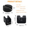 HXXF 2 Types Jack Stand Pads Adapter 4 Ton Universal Rubber Slotted Frame Rail Pinch welds Protector for Jack Stand (Black)