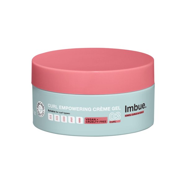 Imbue Curl Empowering Crème Gel 6.7 fl oz - Curl Enhancing Styling Gel for Curly Hair, Edge Control, and Soft Styles | Curly Girl Compliant + Vegan