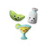 Fringe Studio Plush Dog Toy Set, ON Margarita TIME, 3 Piece Set for Dogs (289590), Multicolor, X-Small