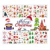 TopFunny Christmas Temporary Tattoos for Kids, 16 Sheets Santa Claus Tattoo Stickers Christmas Fake Tattoo Face Snowman Makeup Decals Gifts for Christmas Party Decorations Supplies