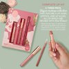 Rachel Couture Complete Lip Kit | Includes Lipstick, Lip Liner & Lip Gloss | Vegan & Cruelty Free | Infused with Rose Extract - Rose