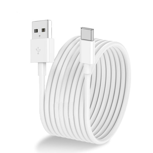 10FT USB A to USB C Charger Cable Fit for iPad Pro 13/11 inch (M4), iPad Pro 12.9/11, iPad Air (M2), iPad Mini 6, iPad 10th Generation, iPhone 16 16 Pro Max 16 Plus Charger Cable Replacement (White)