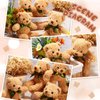 10 Pieces Christmas Bears Soft Plush Toy Stuffed Animals Cute Bears for Kids Boys Girls Birthday Valentine's Day Baby Shower Bear Party Favor(Brown)