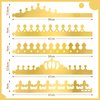 Paper Princess Prince Crowns for Kids Birthday Party Hats Gold for Boys Girls DIY Crown Supplies (Classic Style,34 Pieces)