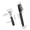 2 Pieces Hair Brush Cleaning Tool: Comb Cleaner and Mini Remover for Removing Hair Dust, Ideal for Home and Salon Use (Black)