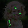 Konsait 140pcs Glow in The Dark Space Temporary Tattoo for Kids,Luminous Solar System Universe Outer Space UFO Temporary Tattoos for Boys Girls Stockings Stuffers Goody Filler Birthday Party Favor