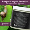 PURPLE CANYON 99% Snail Mucin Body Butter 8oz | Reduce Blemishes, Dark Spots, and Wrinkles for Radiant Skin | Skin Care Snail Cream Moisturizer Dry Skin Repair