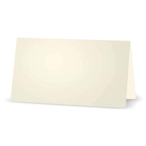 Ivory Place Cards - Flat or Tent Style - 10 or 50 Pack - Solid Color Placement Table Name Dinner Seat - Stationery Party Supplies - Any Occasion Event or Holiday (50, TENT STYLE)