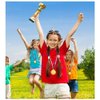 Haploon 15 Pcs Winner Gold Silver Bronze Medals, Olympic Style Medal Award Medals Bulk, Metal Acheivment Medal for Kids Youth