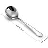 KEAWELL Premium 7" Louise Soup Spoons, 18/10 Stainless Steel, Dishwasher Safe (4)