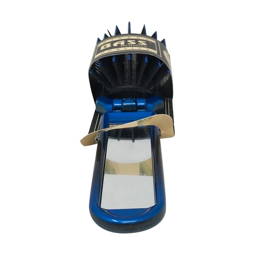 The Travel Brush | Professional Grade Nylon Pins | Fold Up Design with Mirror Handle | Smoke Finish