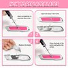DIYSELF 2 Pack Box Cutter, Aluminum Utility Knife, Box Cutters Retractable, Sturdy Razor Knife for Cardboard, Boxes, Packages, Papers, Cartons, Box Cutter Knife, Navajas de Trabajo, Pink Knife