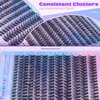 Pawotence Lash Clusters Wispy 9-16mm Individual Lashes Cluster Eyelash Extensions 192pcs Lash Extension DIY Soft Natural Eyelash Clusters with Thin Band