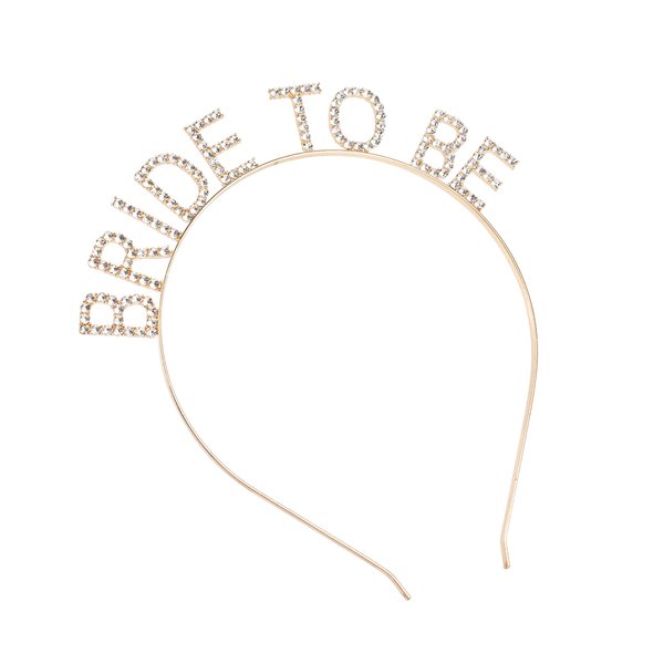 Framendino, Bride Headband Rhinestone Bride to Be Headpiece Bride Crown Tiara Hair Band for Wedding