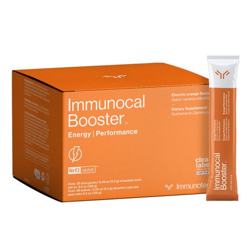 Immunocal Booster Energy Performance – Rapid Energy, 3 Natural Sources of Caffeine (Coffee, Green Tea, Guarana), Nrf2 Activator, Supports Focus + Alertness | Gluten Free, Sugar Free | 30 Servings