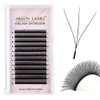 W Eyelash Extensions 3D Volume C Curl 0.07mm 8mm Black Fan W-shaped Lash Extensions Premade