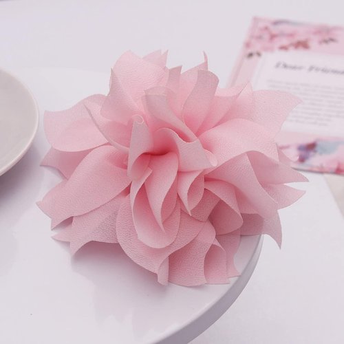 Mecool Lady Peony Party Wedding Brooch Corsage Hair Head Clip Headdress Flowers (Pink Color&acutiflorous)