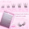 Lash CLusters Wispy Eyelash Clusters Natural Lash Extensions C Curl DIY Eyelash Extensions zanlufly 180Pcs Individual Lashes(9MM 10MM 12MM 14MM 16MM)