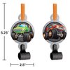 Creative Converting Monster Truck Party Blowers, 8 ct, 2.5" x 5.25", Multi-colored