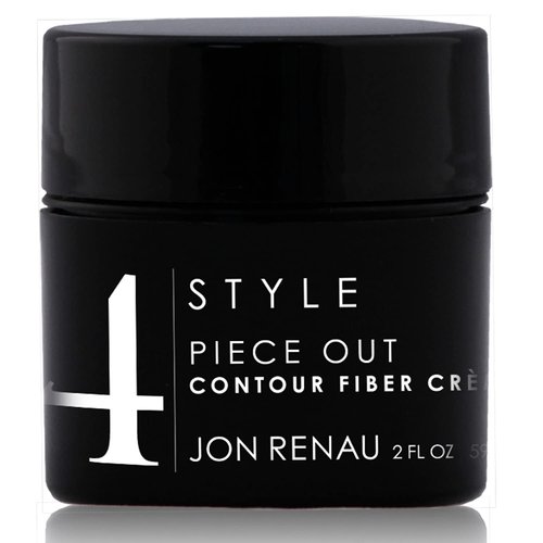 Jon Renau Piece Out Contour Fiber Crème for Synthetic, Heat Friendly and Human Hair, Wig Styling Cream - 2 Fl Oz