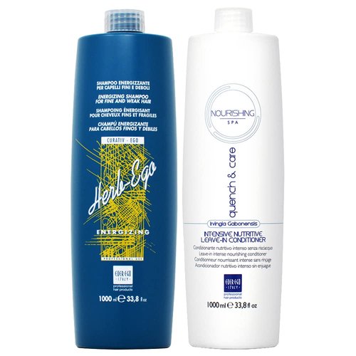 Ever Ego Herb Ego Shampoo 33.8oz + Intensive Leave in Conditioner 33.8oz