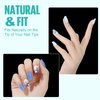 TOMICCA Fake Clear Nails, Short Square False Nail Tips, 216Pcs Nail Extension Tips for DIY Salon Gift