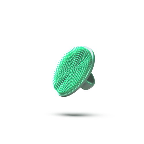 Boie USA Face Scrubber - Handheld Facial Tool, Deep Cleansing Exfoliating Facial Brush. Fights Acne with Gentle, Silicone-Like Bristles, Long Lasting, & Hypoallergenic (Mint)