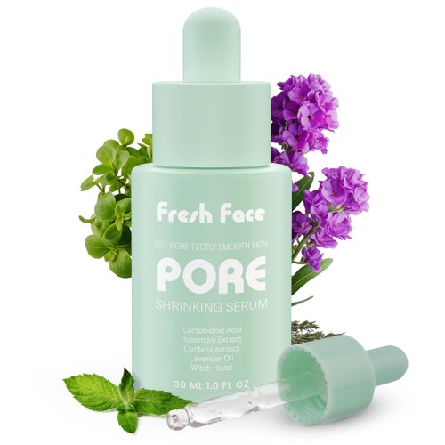 Face Fresh Pore Minimizer for Face 30 ml 1.0 fl.oz – Pore Remover Serum with Witch Hazel Water and Rosemary Extract – Controls Oil, Bumpy Texture, Boosts Collagen, Improves Acne Scars
