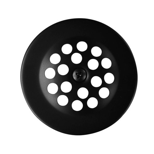 Westbrass D92-62 3-1/8" Trip Lever Bathtub and Shower Drain Kit with 2-Hole Overflow Faceplate, 1-Pack, Matte Black