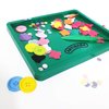 ARTIBABA Plastic Tray Set of 4 for Class Material Organizer Art Class Painting Clay Waterbeads Spangles Buttons Papers Scissors Kids Activity Material Easy Clean Plastic Paint Palette DIY