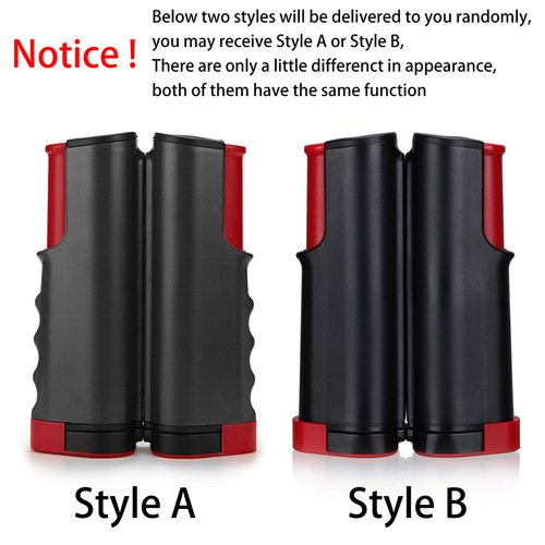 Hipiwe Retractable Table Tennis Net Replacement, Ping Pong Net and Post, 6 Feet(1.8M, Fits Tables Up to 2.0 inch （5.0 cm） (Black)