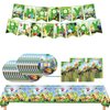 Pikmin Birthday Party Supplies-41pcs Pikmin Party Tableware Party Supplies Include Banner Party Plates and Napkins Tablecloth for Boys/Girls Kids Game Theme Birthday Party Decorations