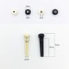 24pcs Acoustic Guitar Bridge Pins Pegs with 1pc Bridge Pin Puller Remover, Ivory & Black-Jinlop