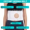 Medical Ostomy Belt Ostomy Hernia Support Belt Abdominal Binder Brace Abdomen Band Stoma Support for Colostomy Patients to Prevent Parastomal Hernia Stoma Opening- Men Or Women- Size M