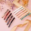 KIKOOD Bobby Hair Clips French long Barrettes Geometric Polished Tortoise Shell Hair Barrettes Clamps Hair Accessories for Women Girls Wedding Bridesmaid Valentines Day Party Birthday, 11pcs, mixed