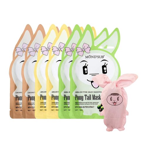 Hair Tail Mask, Hydrating Hair Mask,Hair Mask-Deep Conditioning & Hydration Dry Hair,6 pack,Coconut,Shea butter,Argan Oil,Hydrating Repair for Dry Damaged Hair