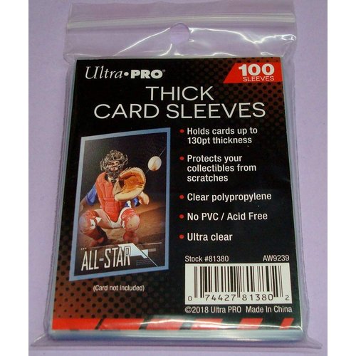 Ultra Pro Extra Thick Card Sleeves for Cards up to 100pt