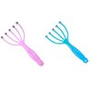 DMtse 2 Packs Head Massager Protable Hand Fashionable Comfortable Convenient Handheld Claw Therapeutic Scalp Massager for Full Body Relaxation SPA Health Care Gift Pouch